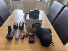 Canon EOS 5D 12.8MP Digital SLR Camera - Black with lenses etc