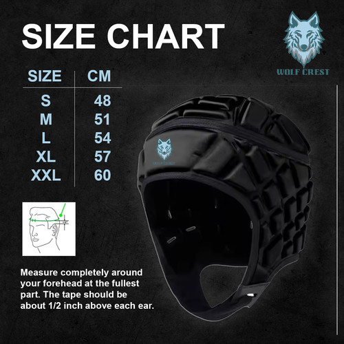 Wolf crest headguard rugby - crest,