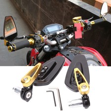 Motorcycle 7/8" Bar End Black Rearview Side Mirrors for Triumph Speed Triple UK