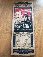 Scotland North 1940 War Revision Ordnance Survey Map Quarter Inch 4th Edition