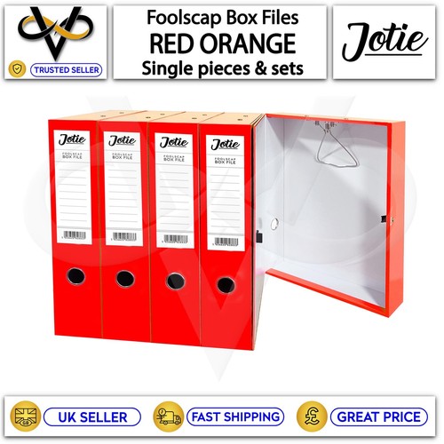 Red orange foolscap - box, file