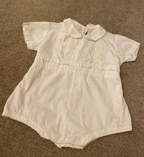 Vintage Baptism Christening Romper Suit Boys Age 1 Nathan Krauskopf Switzerland