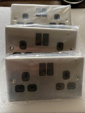 3 X LAP Double Switched Plug