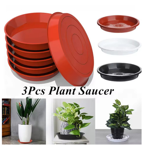 Pcs plastic plant saucer - plastic,