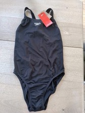 Speedo Endurance+ Medalist Swimsuit Black Size:14/36.