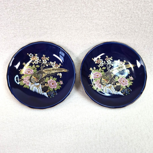 Kutani style porcelain plate - porcelain, /