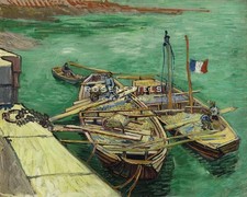 Vincent Van Gogh Quay With Men