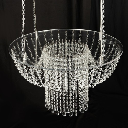 Clear round acrylic - 25",