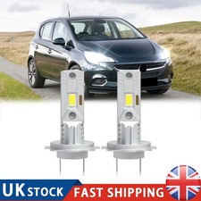 For VAUXHALL CORSA C CORSA D - H7 Xenon 6000K White LED Headlight Bulbs Kit -2x