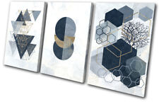 Navy Geometric Gold Modern