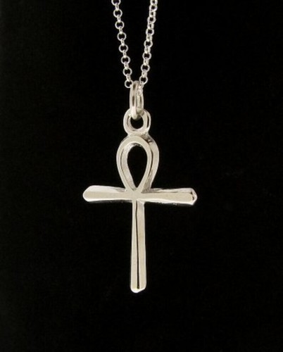 Solid sterling silver ankh - solid,