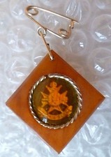 Notts & Derby Regiment Sweetheart BROOCH Badge ANTIQUE Original