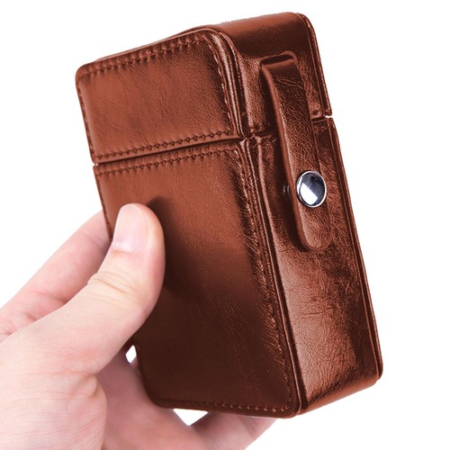 Leather cigarette case - cigarette,