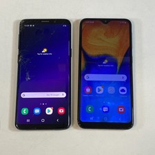 Joblot 2x Samsung Smartphones S9 63GB A20e 32GB Black - Grade F