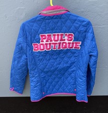 Women’s Paul's Boutique Blue Quilted Jacket Size ~ L ~ 12