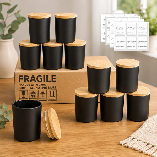 Pack candle glass jars - pack, 7oz