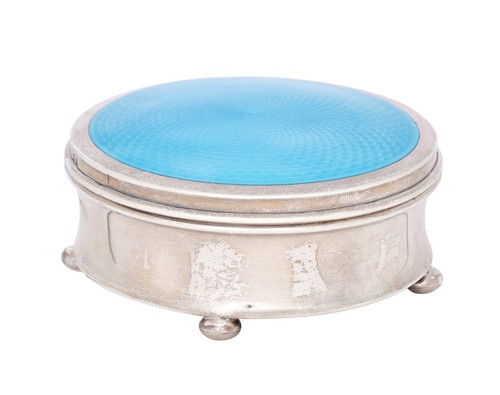 Antique silver enamelled - antique,
