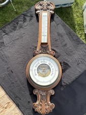 Vintage Wooden Barometer &