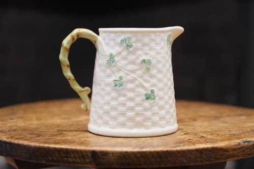 Belleek shamrock basketweave - shamrock,