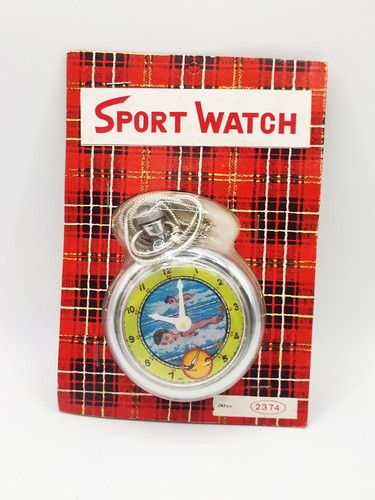 1960 toy sport pocket watch - toy,