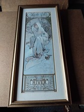 Hiver Framed Art Nouveau Print