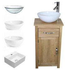 Solid Oak Bathroom Cabinet |