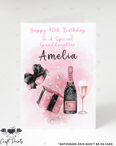 Personalised birthday card - personalised,