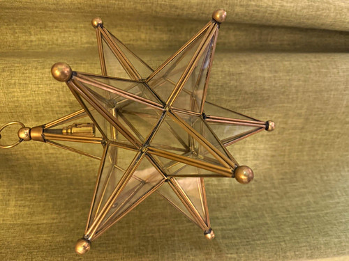 Large antique point brass - large, &