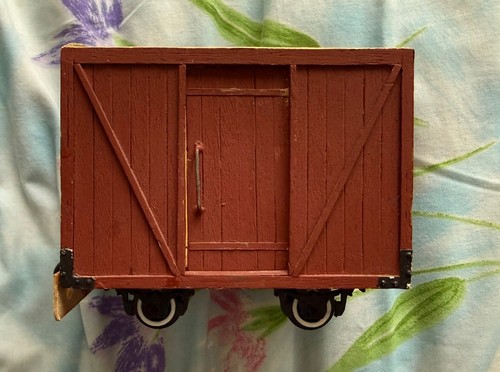 Kit built gauge box wagon - o,