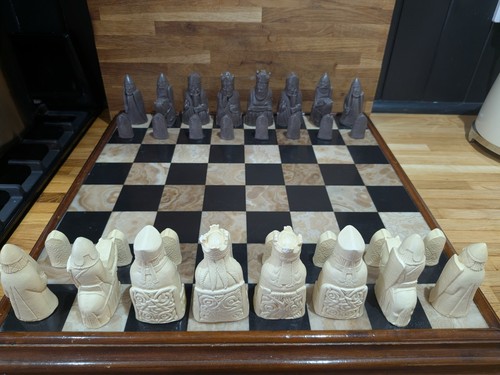 Antique vintage lewis chessmen - vintage,