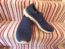 SKECHERS MENS TRAINERS BLUE MEMORY FOAM WALK FLEX SKETCHERS SHOES SIZE 11