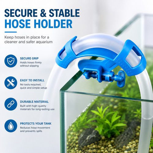Aquarium water pipe holder - water,
