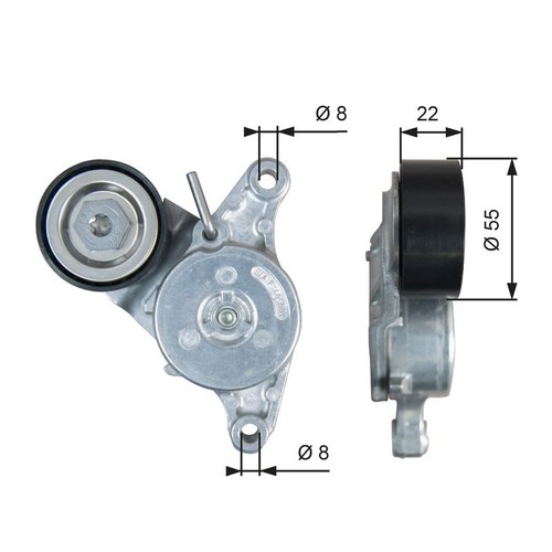 Gates auxiliary belt tensioner - auxiliary,