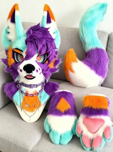 Fursuit long fur husky - fursuit,