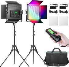 RGB Video Light 2-Pack LED