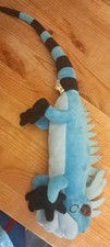 Nature Planet Blue Iguana / Gecko Reptile  Plush Soft Toy