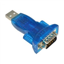 USB 2.0 to RS232 Serial Port DB9 9 Pin Male Converter Adapter - UK Seller