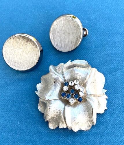 Earrings brooch set vintage - earrings,