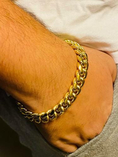 Mens 14k thick miami - mens,
