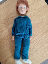 Vintage Sasha Gregor  16" Boy Doll In Complete green Outfit