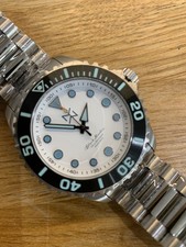 Mens quartz diver watch 43mm Marlinwatch 200m screw down crown divers 92/100