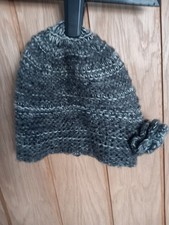 Grey soft acrylic Ladies Hat -