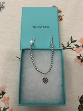 Tiffany & Co. Blue Heart Bead Bracelet BIN
