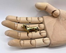 Small Brass Dachshund Sausage