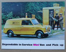 Mini Van & Pick-up - 1970 UK Market Brochure - AA Van cover, excellent condition