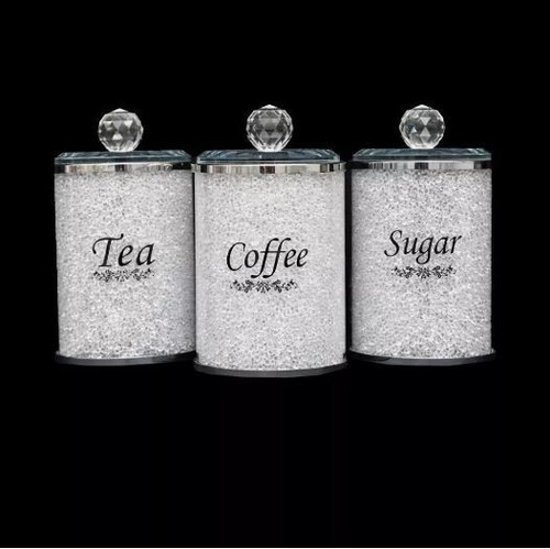 Tea coffee sugar canister - tea, jar