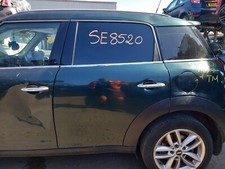 MINI COUNTRYMAN R60 MK1 2011 REAR DOOR N/S PASSENGER  SIDE IN GREEN B26