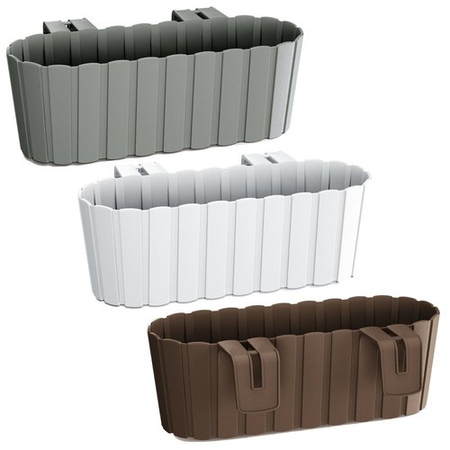 Plastic balcony wood look - balcony,