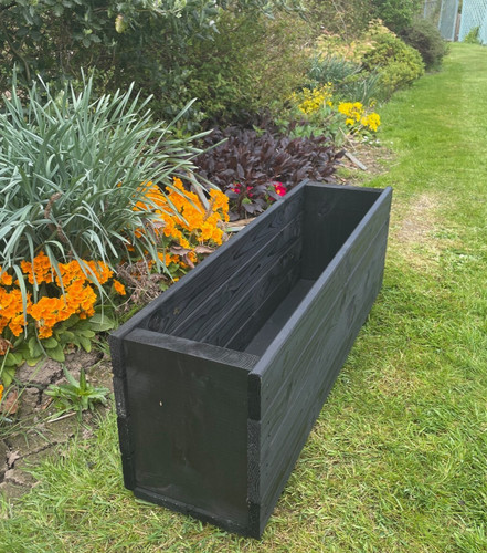 Wooden garden planter - wooden, plant
