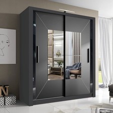 Modern mirror Venice Sliding Door Wardrobe 3 colors with free delivery available